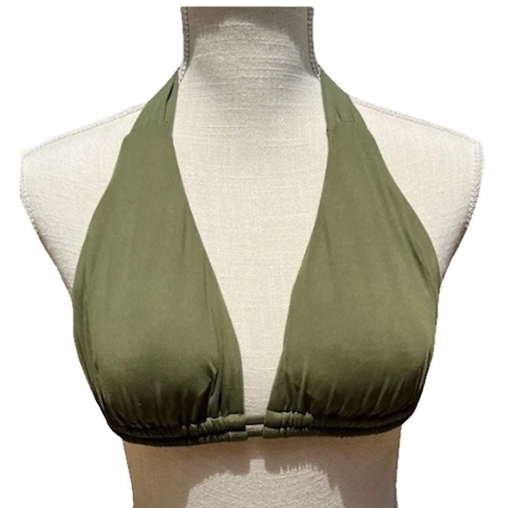 NWOT Becca Virtue DDD Color Code Bikini Top Halter Triangle Bikini Swim 117073